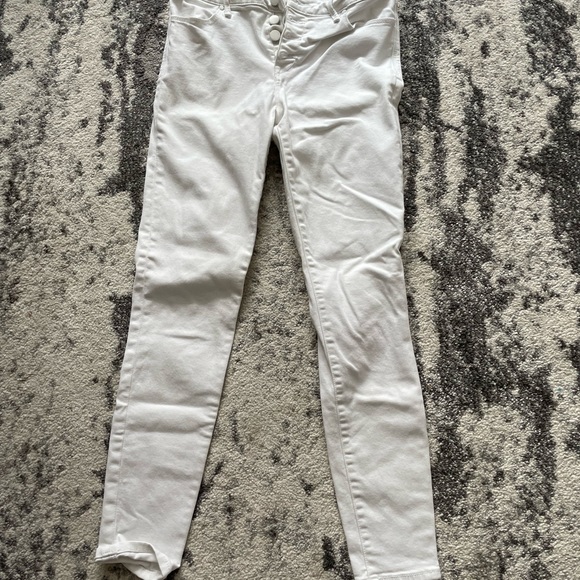 Abercrombie & Fitch - Women’s Mid Rise White Super Skinny Ankle Jeans - 26 - Picture 2 of 7